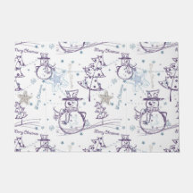 Weihnachtselemente Winter Snowman Sketch