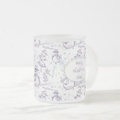 Weihnachtselemente Winter Snowman Sketch Tasse (VorderseiteRechts)