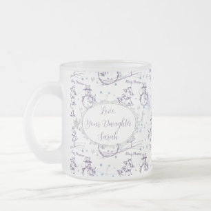 Weihnachtselemente Winter Snowman Sketch Tasse