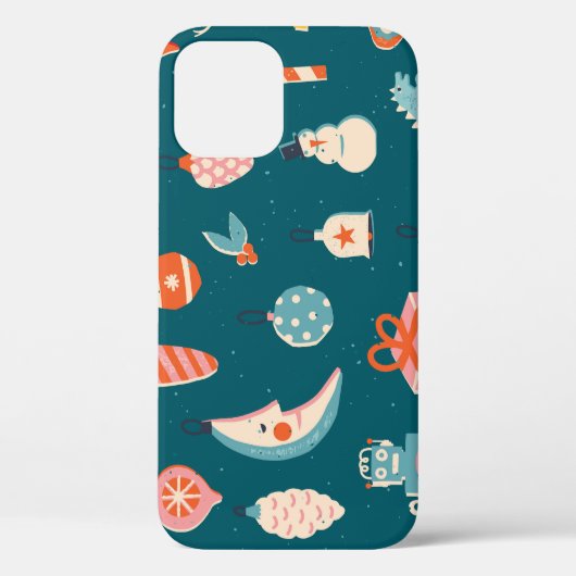 Weihnachtselemente Winterurlaub Set Case-Mate iPhone Hülle (Rückseite)