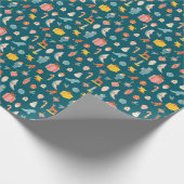 Weihnachtselemente Winterurlaub Set Geschenkpapier (Ecke)