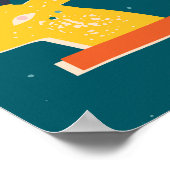 Weihnachtselemente Winterurlaub Set Poster (Ecke)