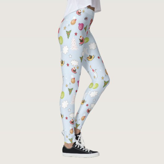 Weihnachtselementesnowman-Muster-Leggings Leggings (Rechts)