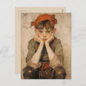 Weihnachtself 2 feiertagspostkarte (Vorne/Hinten)