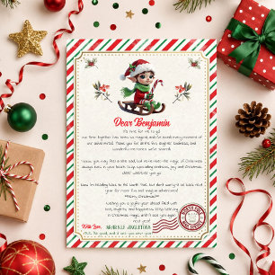 Weihnachtself Abschiedsbrief Nordpol Abschied Einladung