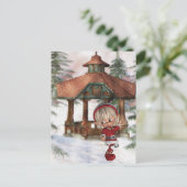 Weihnachtself am Nordpol Postkarte (Stehend Vorderseite)