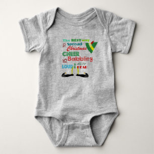 Weihnachtself Baby Bodysuit Strampler