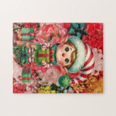 Weihnachtself & Bows Spaß Familie Puzzle (Horizontal)