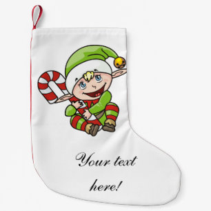 Weihnachtself-Cartoon Kleiner Weihnachtsstrumpf