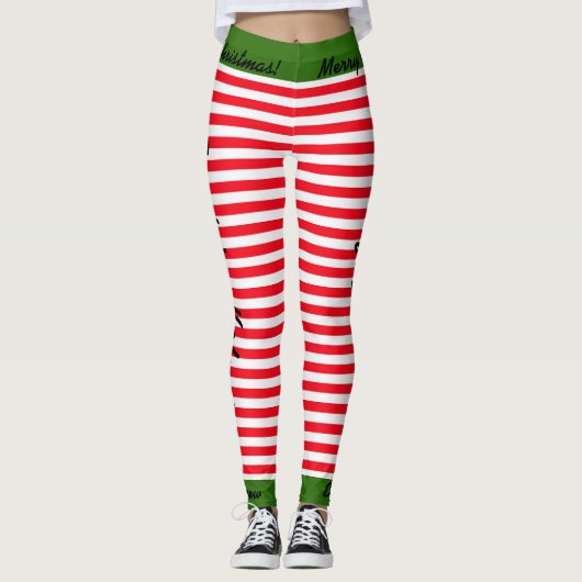 Weihnachtself Crew Leggings Weihnachtsmann IHR NAM (Vorderseite)