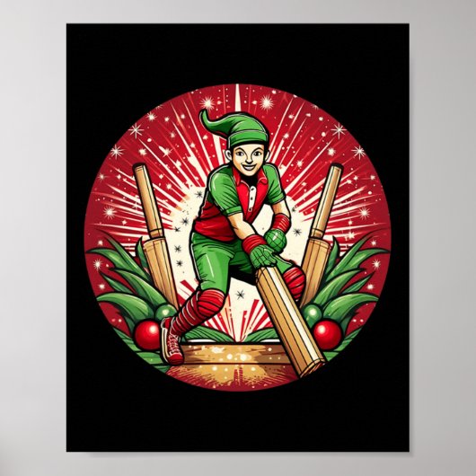 Weihnachtself Cricket Poster (Vorne)