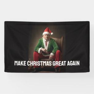 Weihnachtself Donald Trump Banner