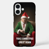 Weihnachtself Donald Trump Case-Mate iPhone Hülle (Rückseite)
