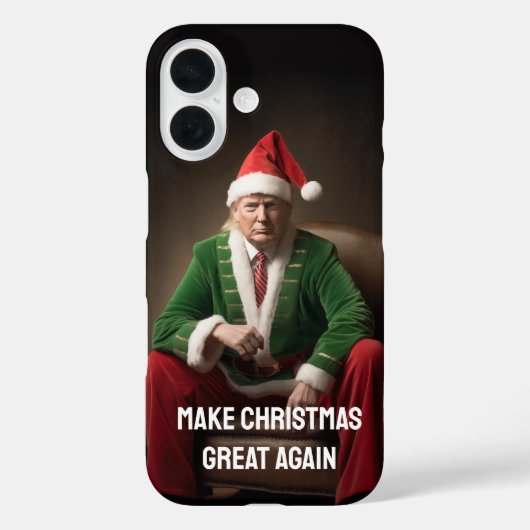 Weihnachtself Donald Trump Case-Mate iPhone Hülle (Rückseite)