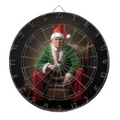 Weihnachtself Donald Trump Dartscheibe (vorne)