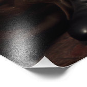 Weihnachtself Donald Trump Fotodruck (Ecke)