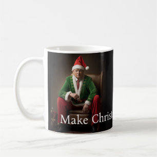 Weihnachtself Donald Trump Kaffeetasse