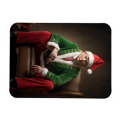 Weihnachtself Donald Trump Magnet (Horizontal)