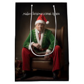 Weihnachtself Donald Trump Mittlere Geschenktüte (Rückseite)