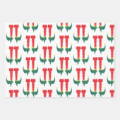 Weihnachtself Feet und Heels Whimsical Geschenkpapier Set (Vorderseite)
