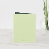 Weihnachtself Feiertagskarte (Rückseite)