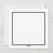 Weihnachtself Feiertagskarte (Rückseite)