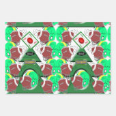 Weihnachtself, Fußball, Katzenwaschpapier Geschenkpapier Set (Vorderseite 3)