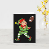 Weihnachtself Fußball Weitläufiger Empfänger Jungs Karte (Gelbe Blume)