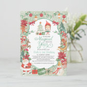 Weihnachtself Geburtstagsaufenthalt Einladung (Stehend Vorderseite)