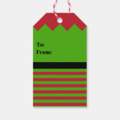 Weihnachtself Geschenkanhänger (Rückseite)