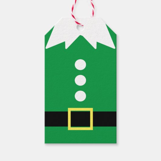 Weihnachtself Geschenkanhänger (Vorderseite)