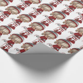Weihnachtself Geschenkpapier (Ecke)