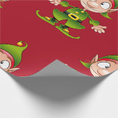 Weihnachtself Geschenkpapier (Ecke)