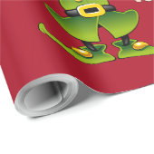 Weihnachtself Geschenkpapier (Rolleneckpunkt)