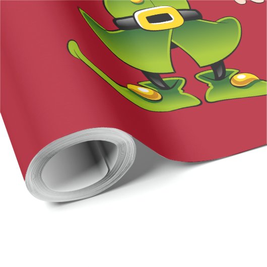 Weihnachtself Geschenkpapier (Rolleneckpunkt)