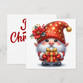 Weihnachtself-Grußkarte (Vorne/Hinten)