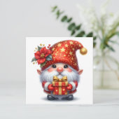 Weihnachtself-Grußkarte (Stehend Vorderseite)
