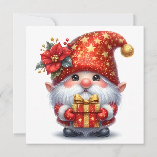 Weihnachtself-Grußkarte (Vorderseite)