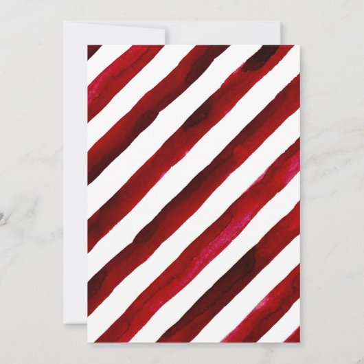 Weihnachtself hässliche Pullover Thema Einladung (Rückseite)