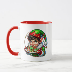 Weihnachtself hinzufügen tasse