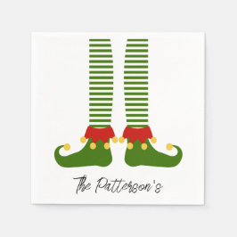 Weihnachtself Holiday Cheer Name Festlicher Spaß Serviette