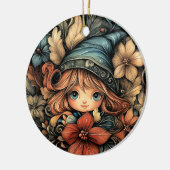 Weihnachtself individuell anpassbar keramik ornament (Links)