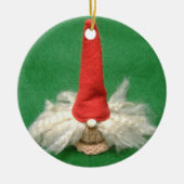 Weihnachtself Keramikornament (Vorne)