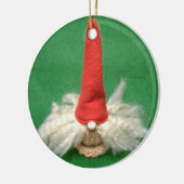 Weihnachtself Keramikornament (Links)