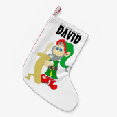 Weihnachtself Kleiner Weihnachtsstrumpf (Vorderansicht (hängend))