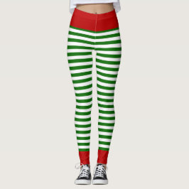 Weihnachtself-Kostüm Leggings