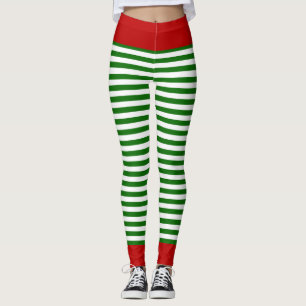 Weihnachtself-Kostüm Leggings