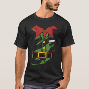 Weihnachtself-Kostüm Uniform Party Frauen Männer T-Shirt
