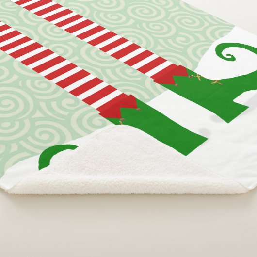 Weihnachtself Legs Sherpa Blanket Sherpadecke (3/4)