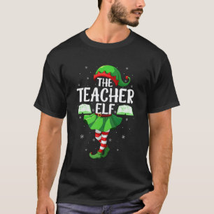 Weihnachtself-Lehrerin Mädchen Frauen Elf-Truppe X T-Shirt